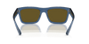 [Dark Brown Lenses, Polished Transparent Dark Blue Frame]