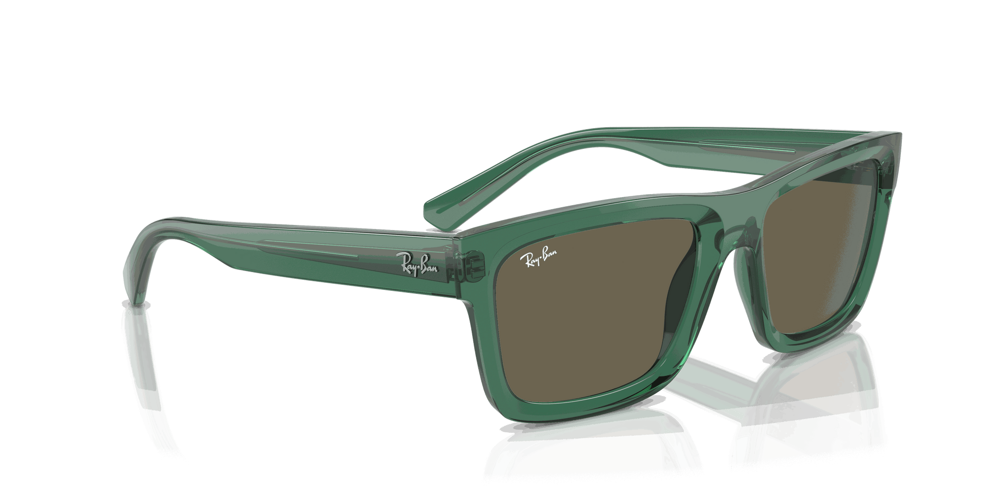 [Brown Lenses, Polished Transparent Green Frame]
