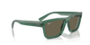 [Brown Lenses, Polished Transparent Green Frame]