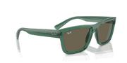 Brown Lenses, Polished Transparent Green Frame