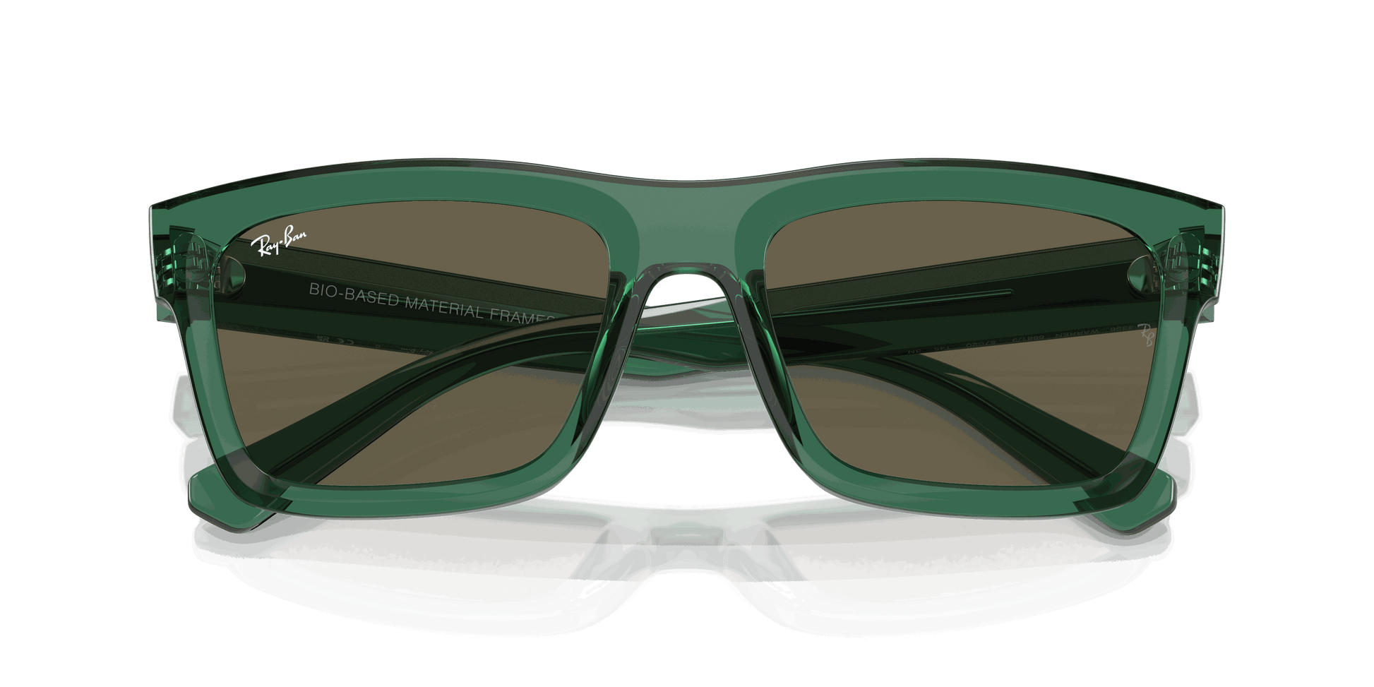 [Brown Lenses, Polished Transparent Green Frame]