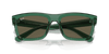 [Brown Lenses, Polished Transparent Green Frame]