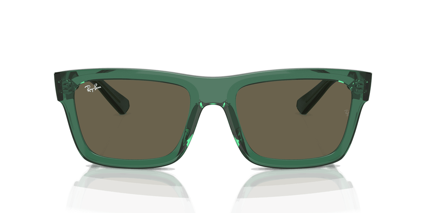 [Brown Lenses, Polished Transparent Green Frame]