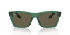 [Brown Lenses, Polished Transparent Green Frame]