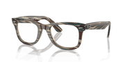 Clear Lenses, Polished Photo Striped Grey Frame