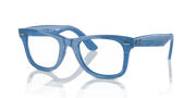 Clear Lenses, Polished Photo Striped Blue Frame