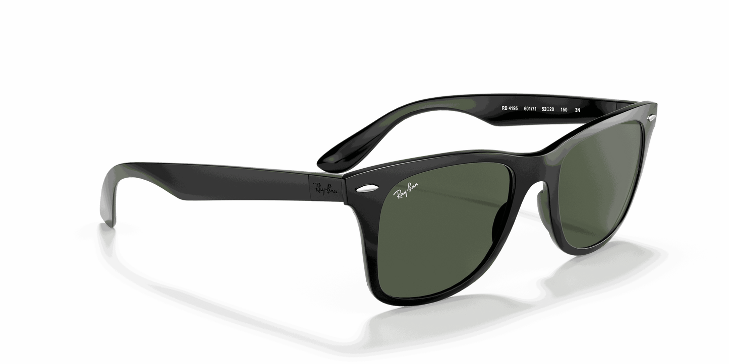 [Green Classic Lenses, Polished Black Frame]