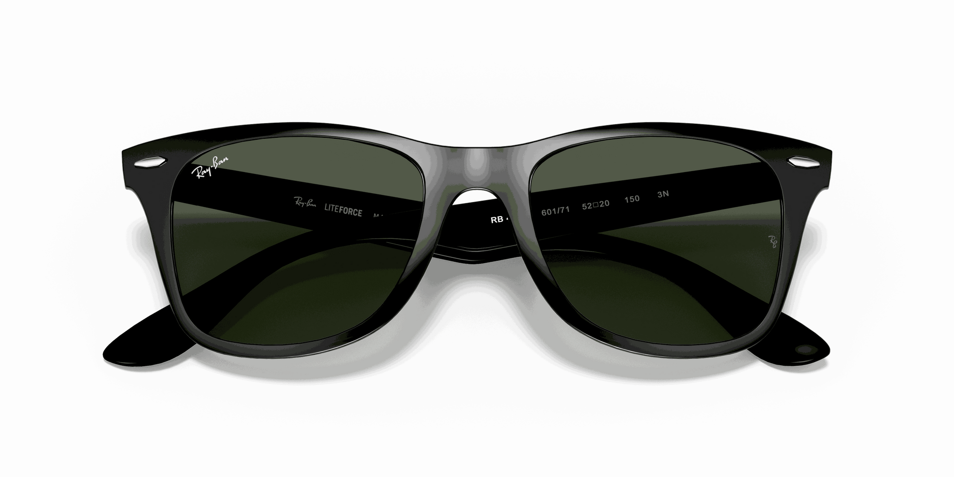 [Green Classic Lenses, Polished Black Frame]