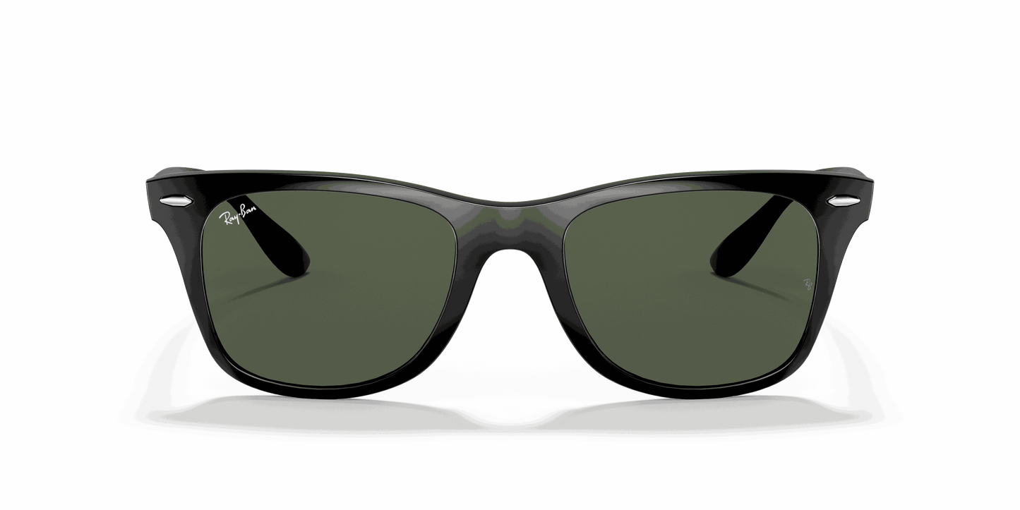 [Green Classic Lenses, Polished Black Frame]