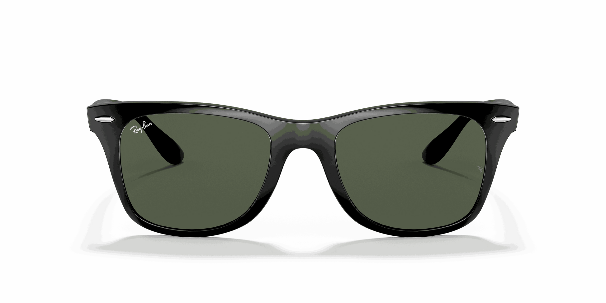 [Green Classic Lenses, Polished Black Frame]