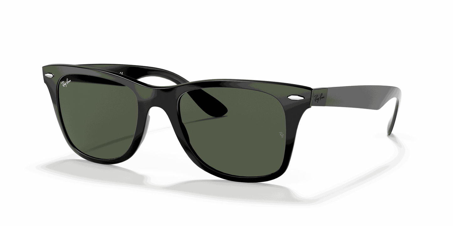 [Green Classic Lenses, Polished Black Frame]