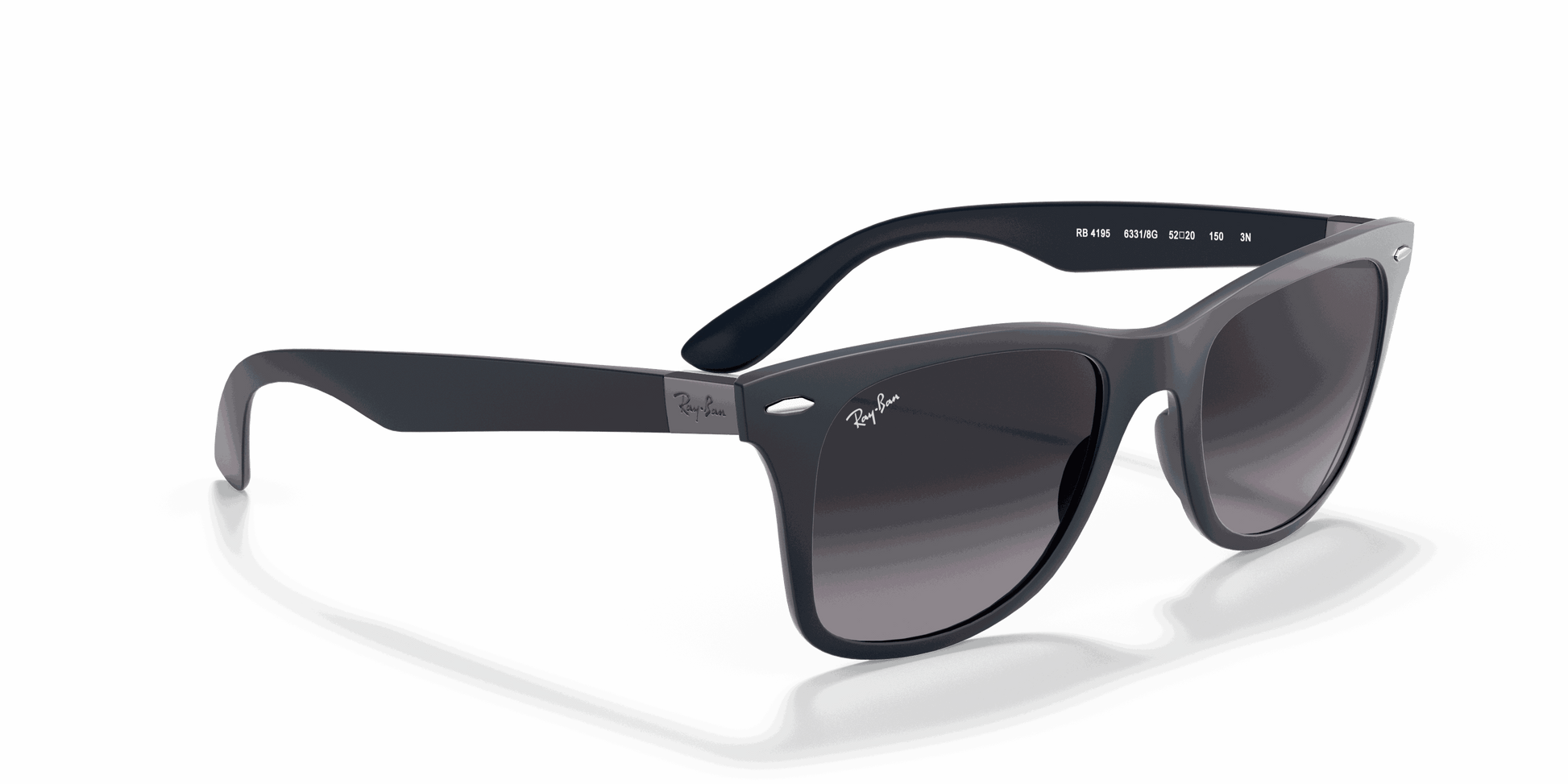 [Light Grey Gradient Dark Grey Lenses, Matte Blue Frame]