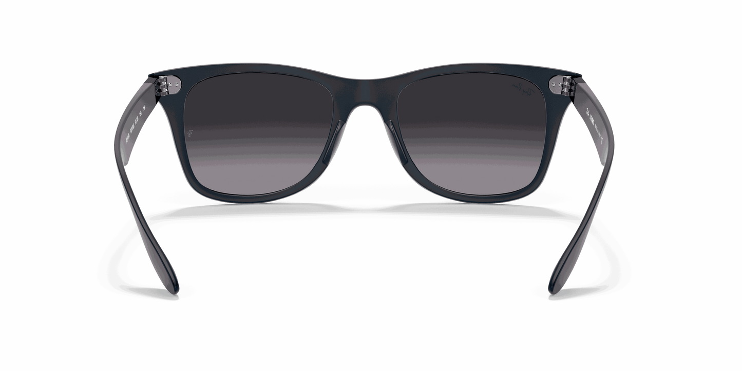 [Light Grey Gradient Dark Grey Lenses, Matte Blue Frame]