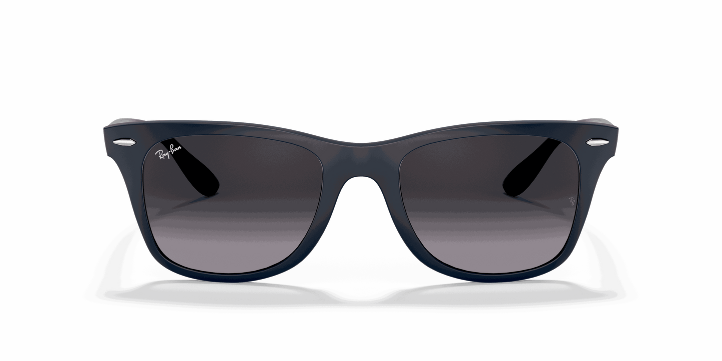 [Light Grey Gradient Dark Grey Lenses, Matte Blue Frame]