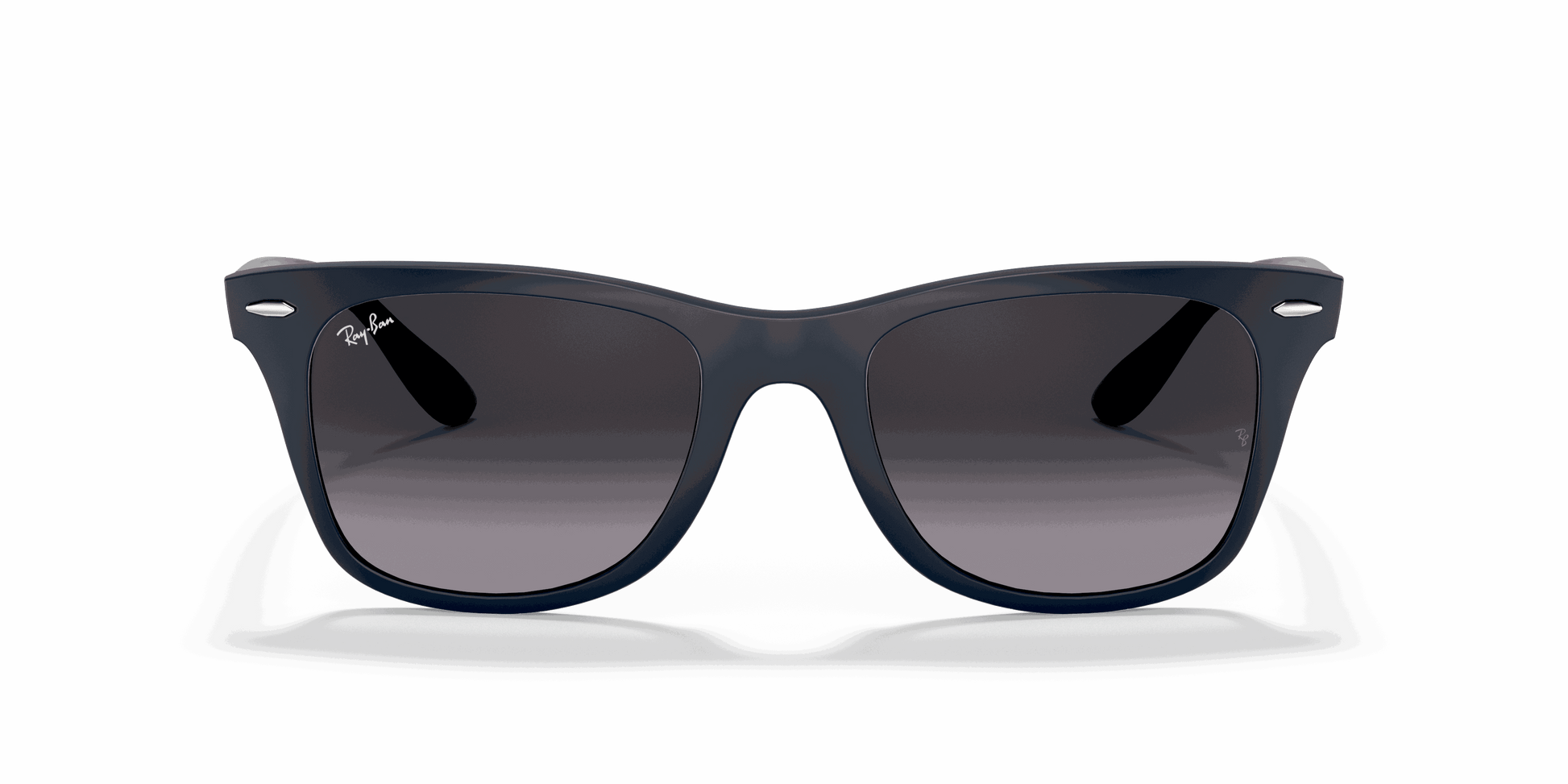 [Light Grey Gradient Dark Grey Lenses, Matte Blue Frame]