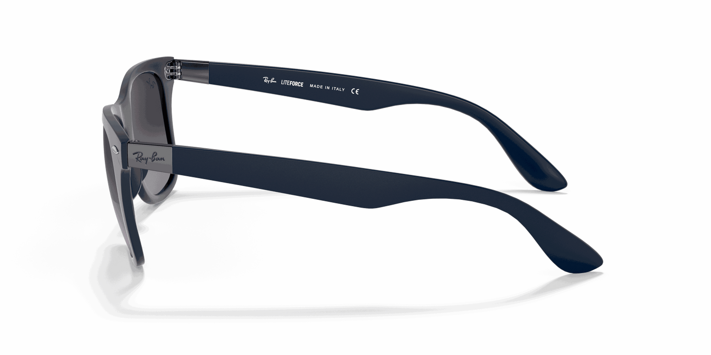 [Light Grey Gradient Dark Grey Lenses, Matte Blue Frame]