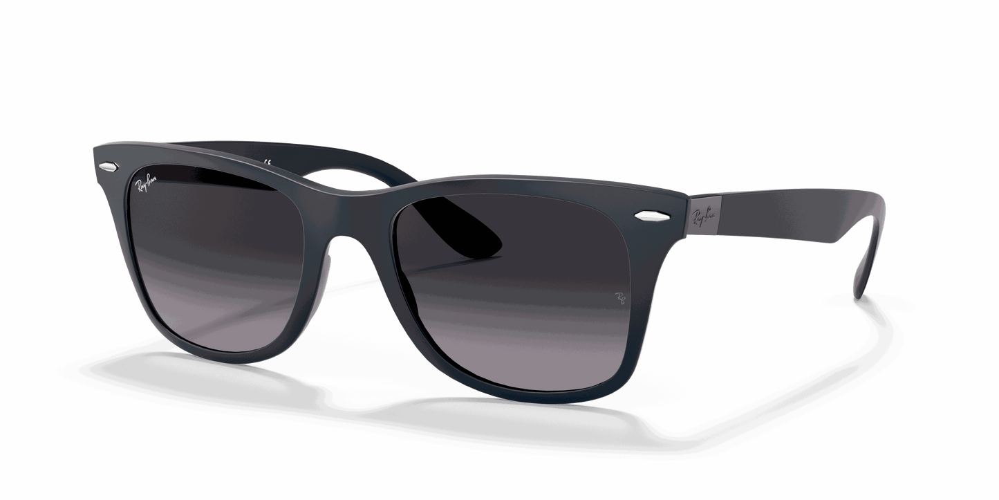 [Light Grey Gradient Dark Grey Lenses, Matte Blue Frame]