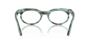 Clear Lenses, Polished Striped Transparent Green Frame