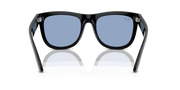 Light Blue Lenses, Polished Black Frame