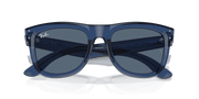 Dark Blue Lenses, Polished Transparent Navy Blue Frame