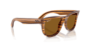 Polar Dark Brown Lenses, Polished Striped Havana Frame