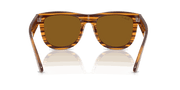 Polar Dark Brown Lenses, Polished Striped Havana Frame