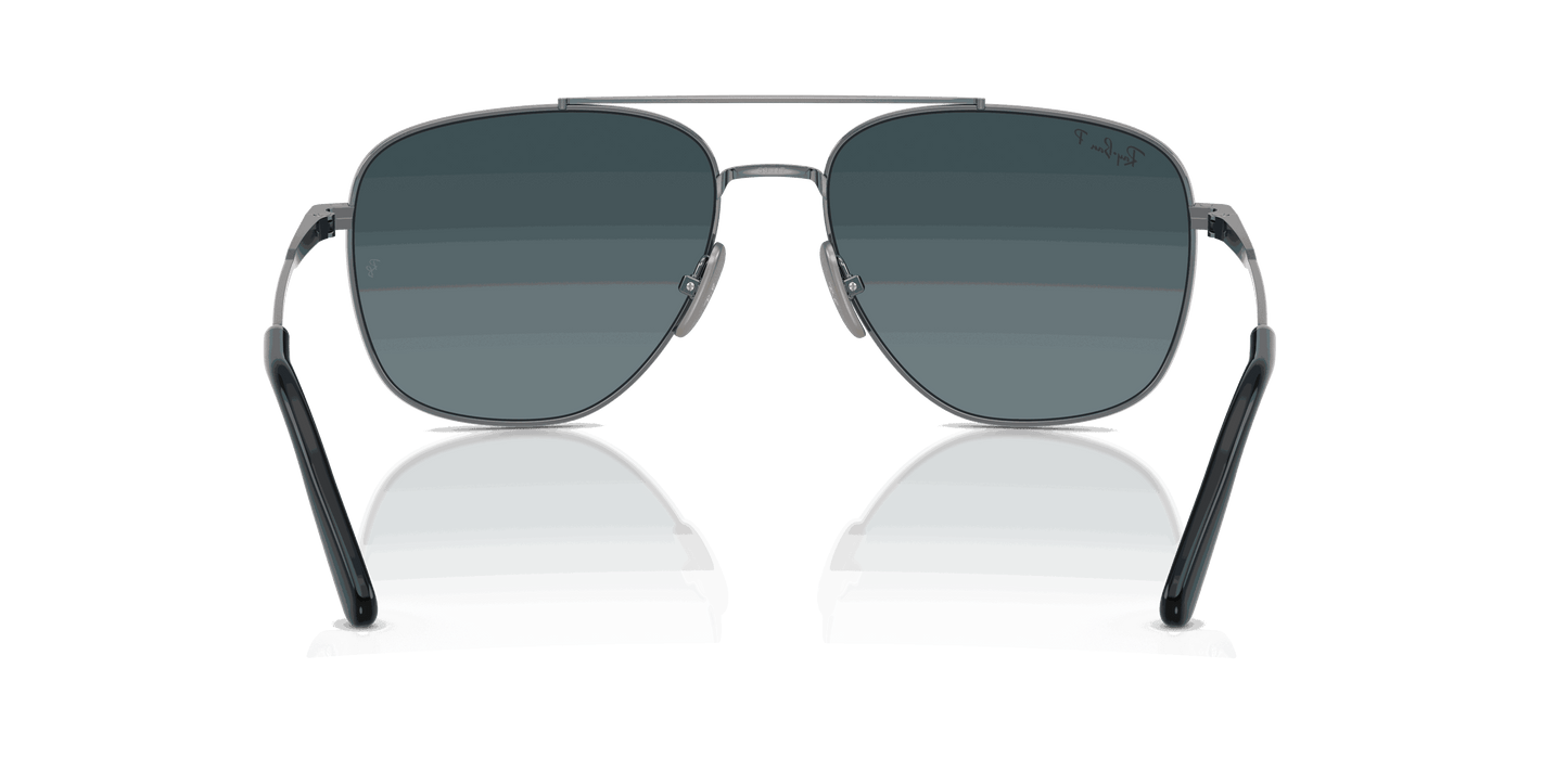 [Blue Gradient Lenses, Polished Gunmetal Frame]