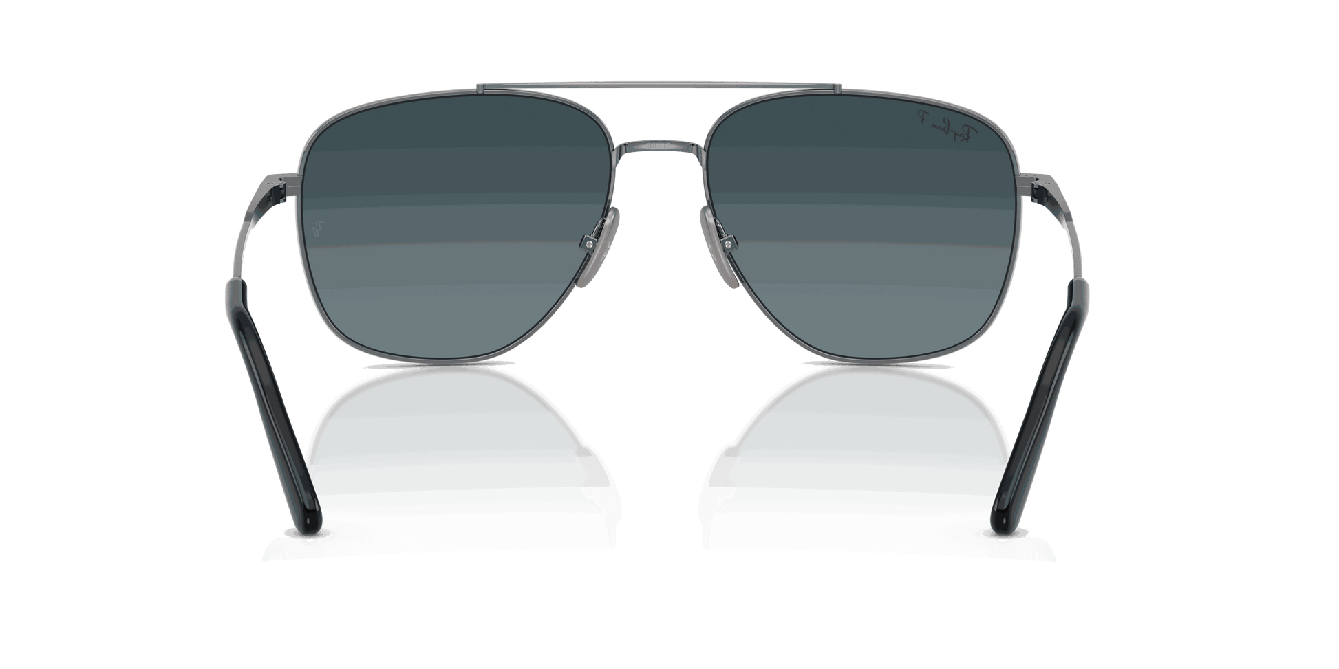 [Blue Gradient Lenses, Polished Gunmetal Frame]