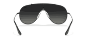 Grey Gradient Lenses, Polished Black Frame