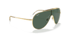 [Dark Green Lenses, Polished Arista Gold Frame]