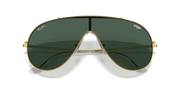 Dark Green Lenses, Polished Arista Gold Frame