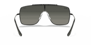 Grey Gradient Lenses, Polished Black Frame