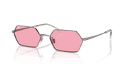 Pink Lenses, Polished Gunmetal Frame