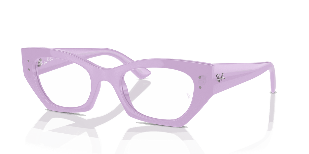 [Clear Lenses, Polished Lilac Frame]