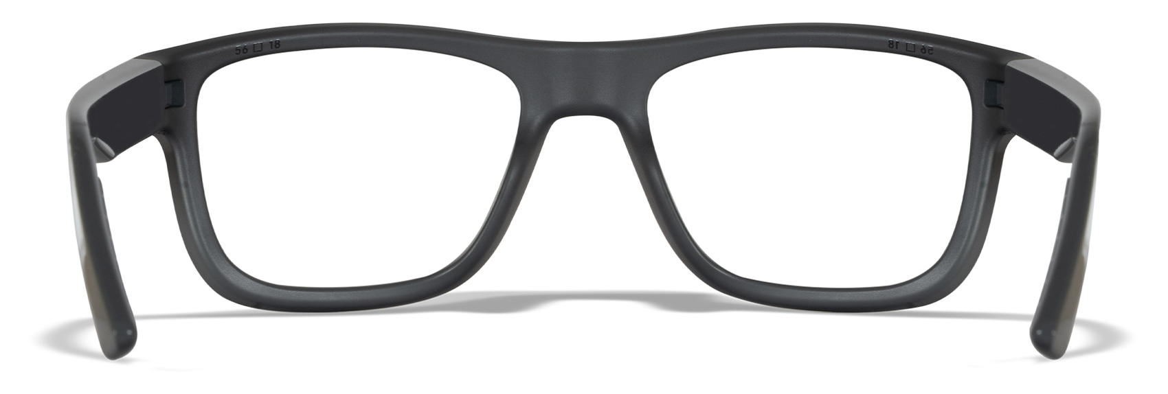 [Gloss Black to Grey Fade with Black Temples/Clear]