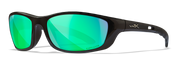 Gloss Black/CAPTIVATE™ Polarized Green Mirror