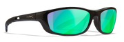 Gloss Black/CAPTIVATE™ Polarized Green Mirror