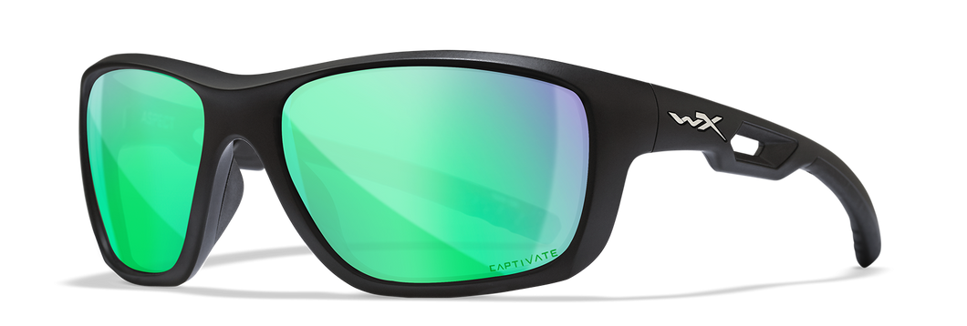 [Matte Black/CAPTIVATE™ Polarized Green Mirror]