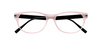 [Clear Pink Face - Black Temples]