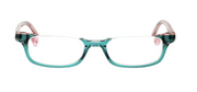 Green and Blush Layered Crystal Front with Pink Crystal Temples