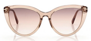 Shiny Rose Champagne - Gradient Brown Lenses W. Gold Flash
