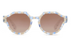 [Gingham Mirrored - Amber Silver Gradient Mirrored Lens]