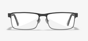 Matte Silver with Black Temples - Clear