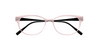 [Clear Pink Face - Black Temples]