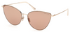 [Shiny Pale Gold - "t" Logo - Copper With Flash Silver Lenses]