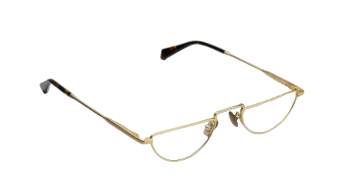 [Matte Gold Metal Front with Matte Gold and Tort Temples]