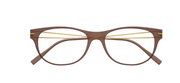 Frost Brown Face - Gold Brilla Temples