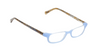 [Milky Blue Front with Brown and Blue Chop Temples]