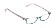 Green and Blush Layered Crystal Front with Pink Crystal Temples