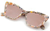 [Poppy Mirrored - Amber Silver Gradient Mirrored Lens]